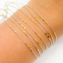 Cosmo - 14K Solid Gold Permanent Bracelet