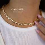 18k Golden Tennis Necklace