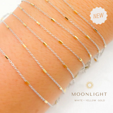 Moonlight Bracelet - 14k Two Tone Solid Gold