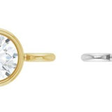 White and Yellow Gold CZ Bracelet Bezels
