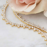 18k Golden Tennis Necklace