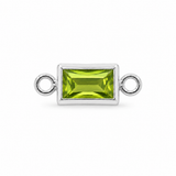 Baguette Bracelet Charm, By Month