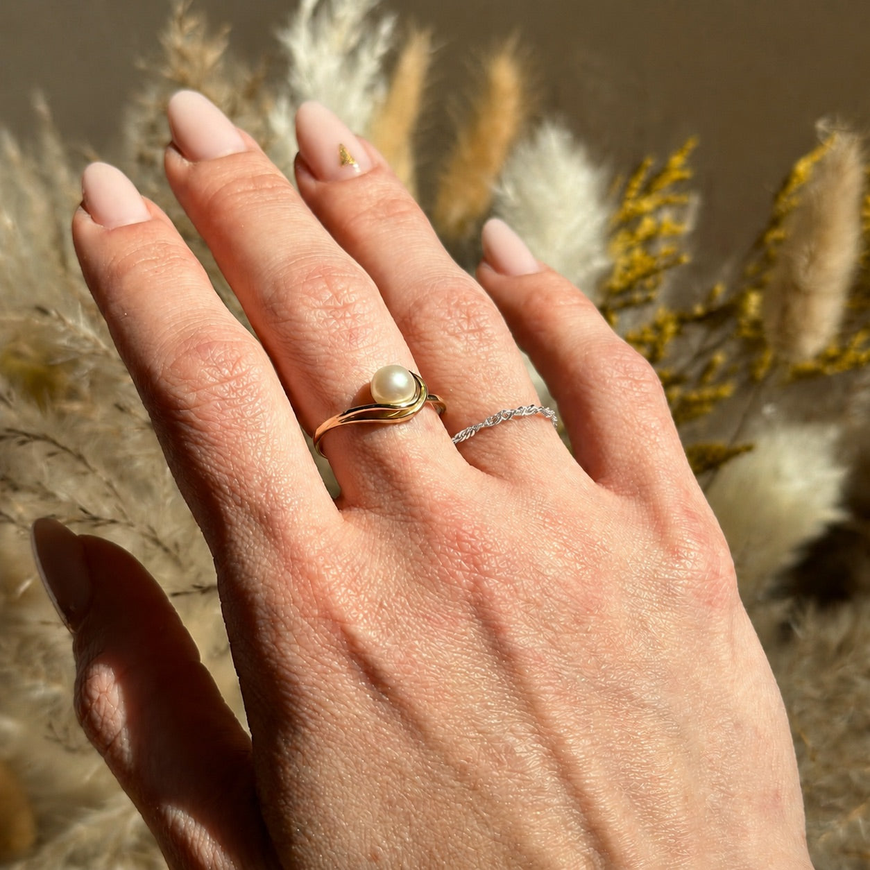925 Silver Wave - Chain Ring (Alexia)