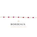 Wine colored bracelet chain