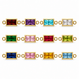 Baguette Bracelet Charm, By Month