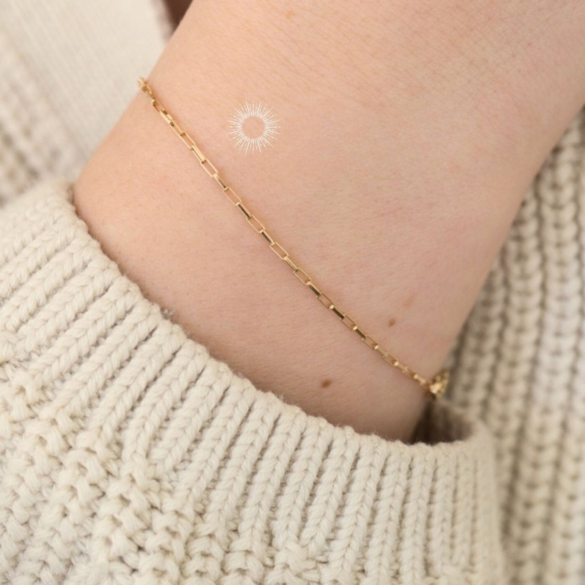 Box Chain for Bracelet, Ring, Necklace or Anklet. Welded on in 14k Gold Permanent Jewelry