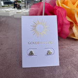 Trilogy Bubble Studs - 14k