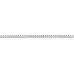 Silver permanent jewelry chain DC VA MD. Seen on a white background