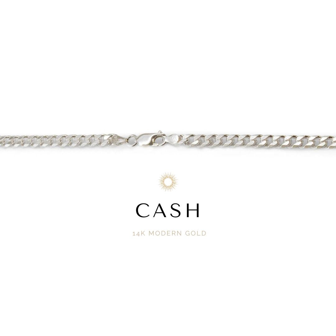 Silver permanent jewelry chain bracelet with clasp by Golden Bond Jewelry