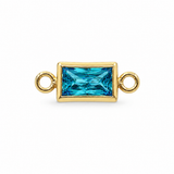 Baguette Bracelet Charm, By Month
