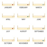 Birthstone Necklace Bar - Engrave it!