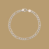 Hunk - Figaro Bracelet - 925 Sterling Silver