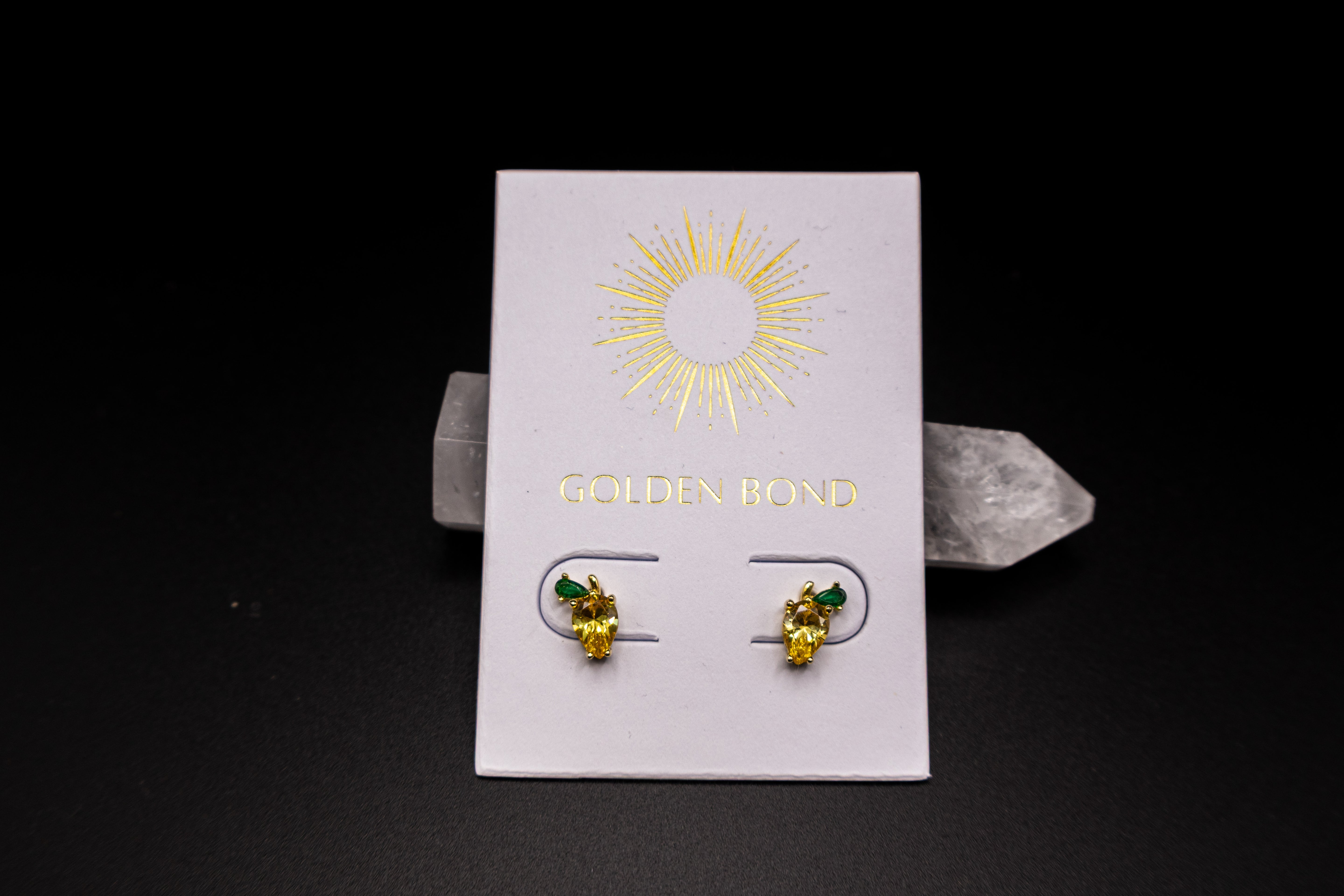 Lemon Drop Earrings by Golden Bond Jewelry