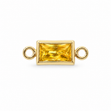 Baguette Bracelet Charm, By Month