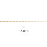Paris Anklet - 14k Solid Gold