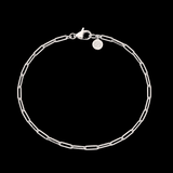Olivia Smooth Paperclip - Infinity Bracelet - 925 Sterling Silver