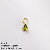 Peridot Pear Dangle Charm