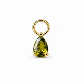Peridot Pear Dangle Charm