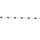 Starry Night - Permanent Jewelry Chain - 14k Gold Enamel