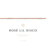 Rosé Lil Disco - Modern 14K Rose Gold Fill - Permanent Anklet or Clasped