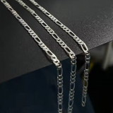 Hunk Anklet - 14k Gold Modern - Statement Figaro Chain