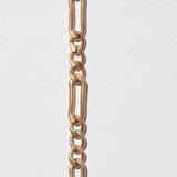 Hunk Anklet - 14k Gold Modern - Statement Figaro Chain