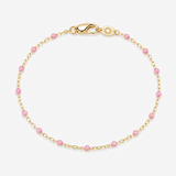 Pink Disco Shimmer - 14kGF Infinity Bond - Permanent Bracelet