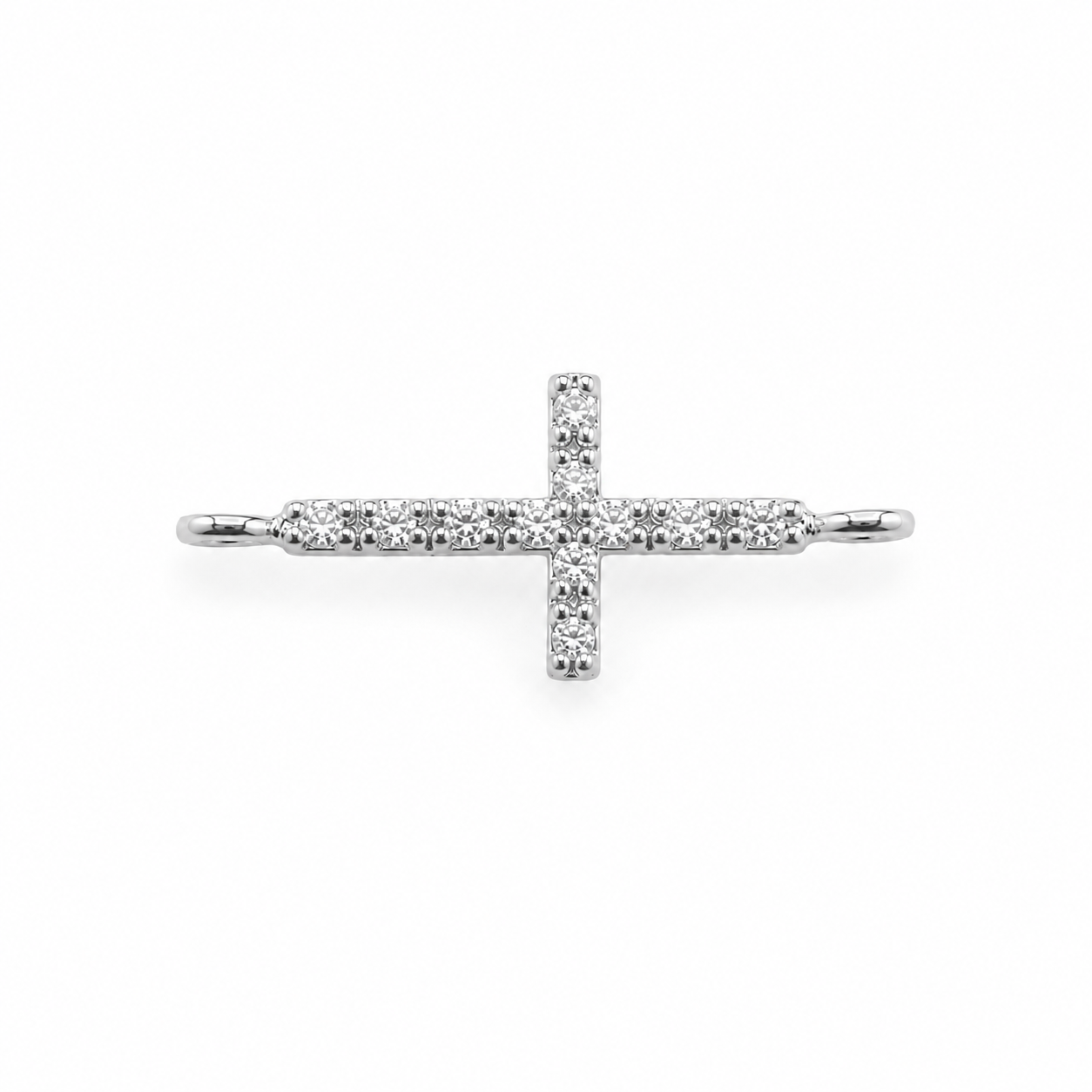 CZ Cross Charm