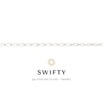 Permanent Jewelry Enamel Chains in White
