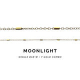 Moonlight Bracelet - 14k Two Tone Solid Gold