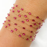 Bordeaux - 14k Gold + Wine Chain