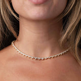 18k Golden Tennis Necklace