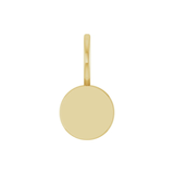 14K Yellow Engravable Disc Charm/Pendant
