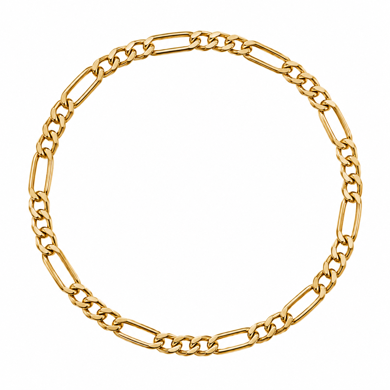 Hunk - Modern 14k Solid Gold Fill - Statement Figaro Anklet